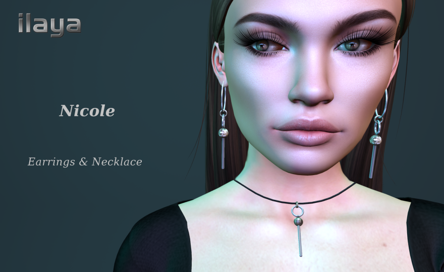 [ILAYA] Nicole Earrings and Necklace