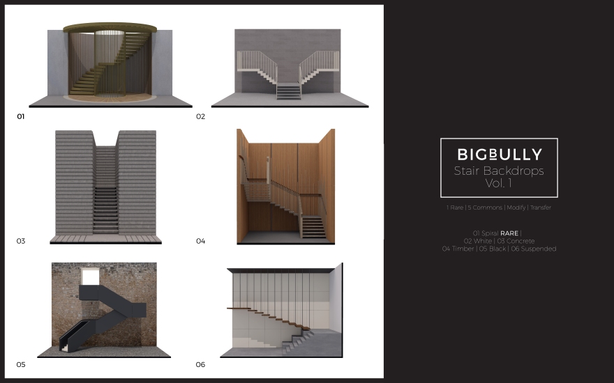 BIGBULLY Stair Backdrops Vol. 1 Promo JPG